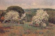 Aureliano De Beruete Y Moret Hawthorn in Blossom oil painting
